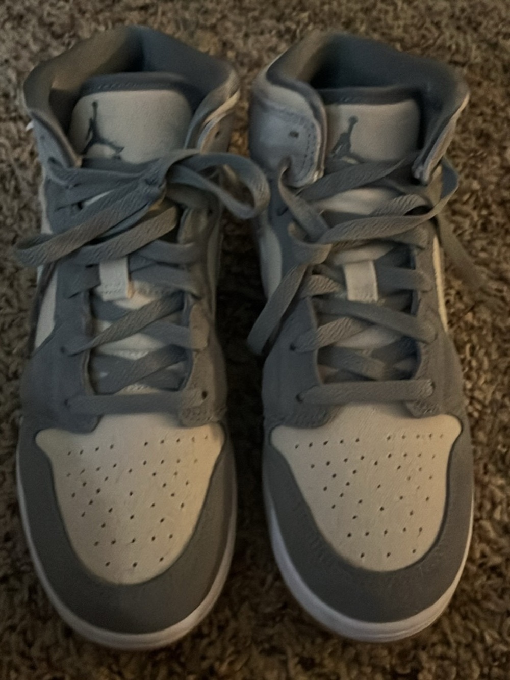 nike air jordan 1 mid coconut milk particle grey - Picture 2 of 5